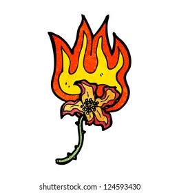 cartoon fire flower