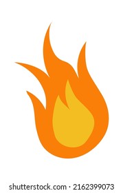 Cartoon Fire icon. Vector illustration
