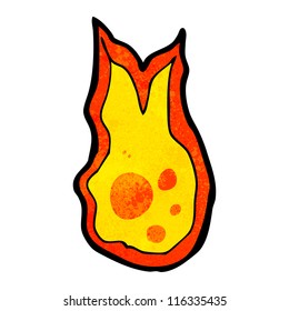 bola de fuego de dibujos animados