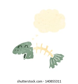Cartoon-Fischknochen