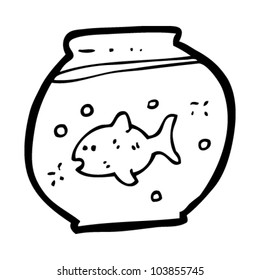 Cartoon Fish Bowl Stock Vector (Royalty Free) 103855745 | Shutterstock
