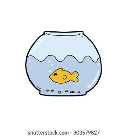 Cartoon Fish Bowl Stock Vector (Royalty Free) 303579827 | Shutterstock