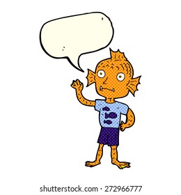 cartoon fish boy