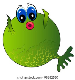 cartoon fish. cute fish isolated character