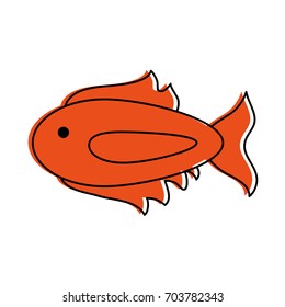 cartoon fish icon image 