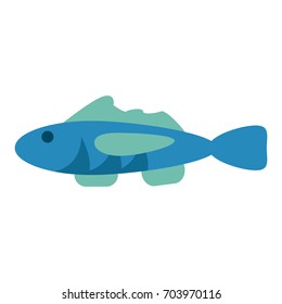 cartoon fish icon image 