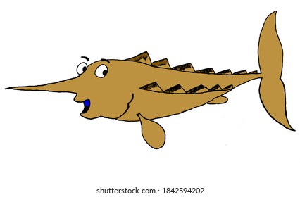 Cartoon Fish image stock vector