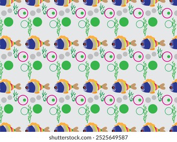 Cartoon Fish Pattern And Design