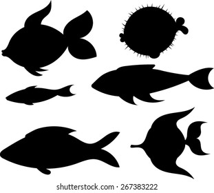 熱帯魚 シルエット の画像 写真素材 ベクター画像 Shutterstock