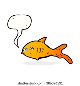 peces caricatura con burbuja de habla