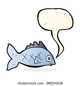 peces caricatura con burbuja de habla