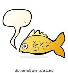 peces caricatura con burbuja de habla
