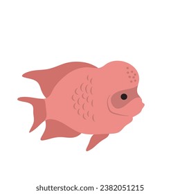 Cartoon fish vector Illustration of fantasy sea fish, sea fish vector