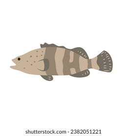 Cartoon fish vector Illustration of fantasy sea fish, sea fish vector