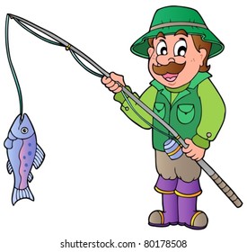 Cartoon Fisherman High Res Stock Images Shutterstock