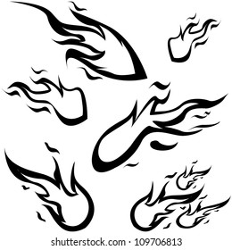 cartoon flame