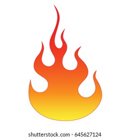 Cartoon Flame Fire Vector Animated Blazing Stock Vector (Royalty Free ...