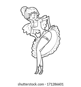 cartoon flamenco dancer