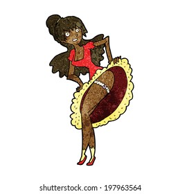 cartoon flamenco dancer