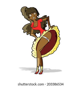 cartoon flamenco dancer