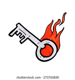 clave de inflamación de dibujos animados