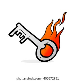 clave de inflamación de dibujos animados