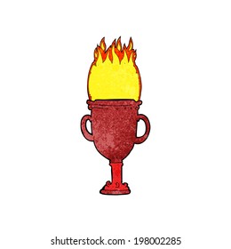 Cartoon-Flammentrophie
