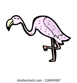 cartoon flamingo