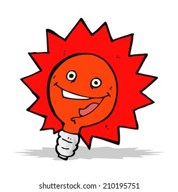 bombilla roja que parpadea