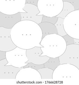 cartoon flat buble text background vector illustration modern style 