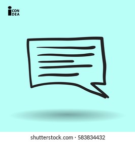 cartoon Flat icon of a communication