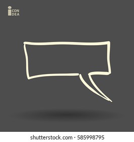 cartoon Flat  icon of a communication