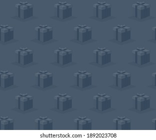 Cartoon flat presents pattern background vector illustration modern style 