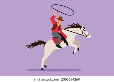Lasso. Rope for catching animals 5362470 Vector Art at Vecteezy