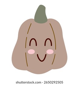 Estilo de desenho animado. Ilustração vetorial. Halloween elementos bonitos definir abóboras, elementos assustadores e festivos. Conjunto desenhado à mão. Ornamentos de Halloween

