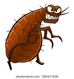 Cartoon Flea, Animal Parasite.