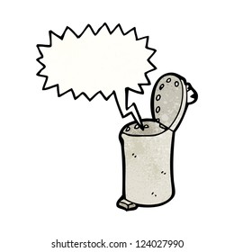 cartoon flip top bin