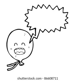 personaje de globo flotante de dibujos animados