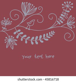 Cartoon floral background