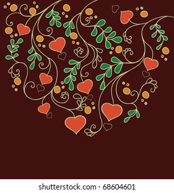 Cartoon floral background
