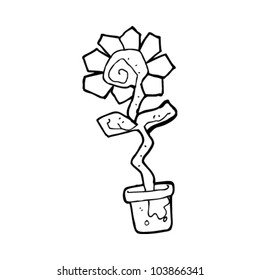 flor de dibujos animados