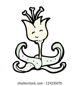 flor de dibujos animados