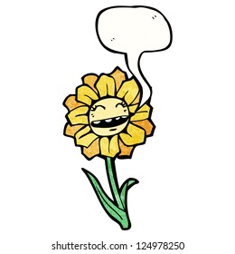 flor de dibujos animados