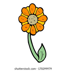 flor de dibujos animados