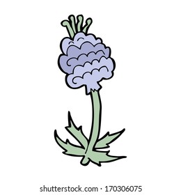 flor de dibujos animados
