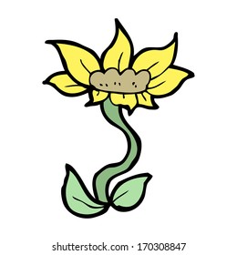 flor de dibujos animados