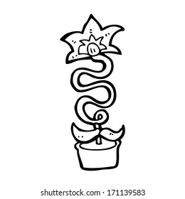 Cartoon-Blume