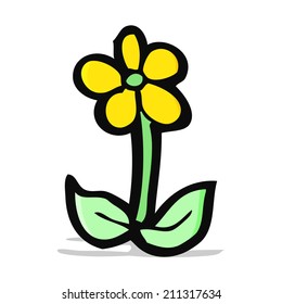 flor de dibujos animados