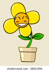 cartoon flower