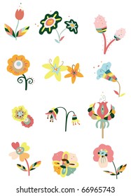 cartoon flower